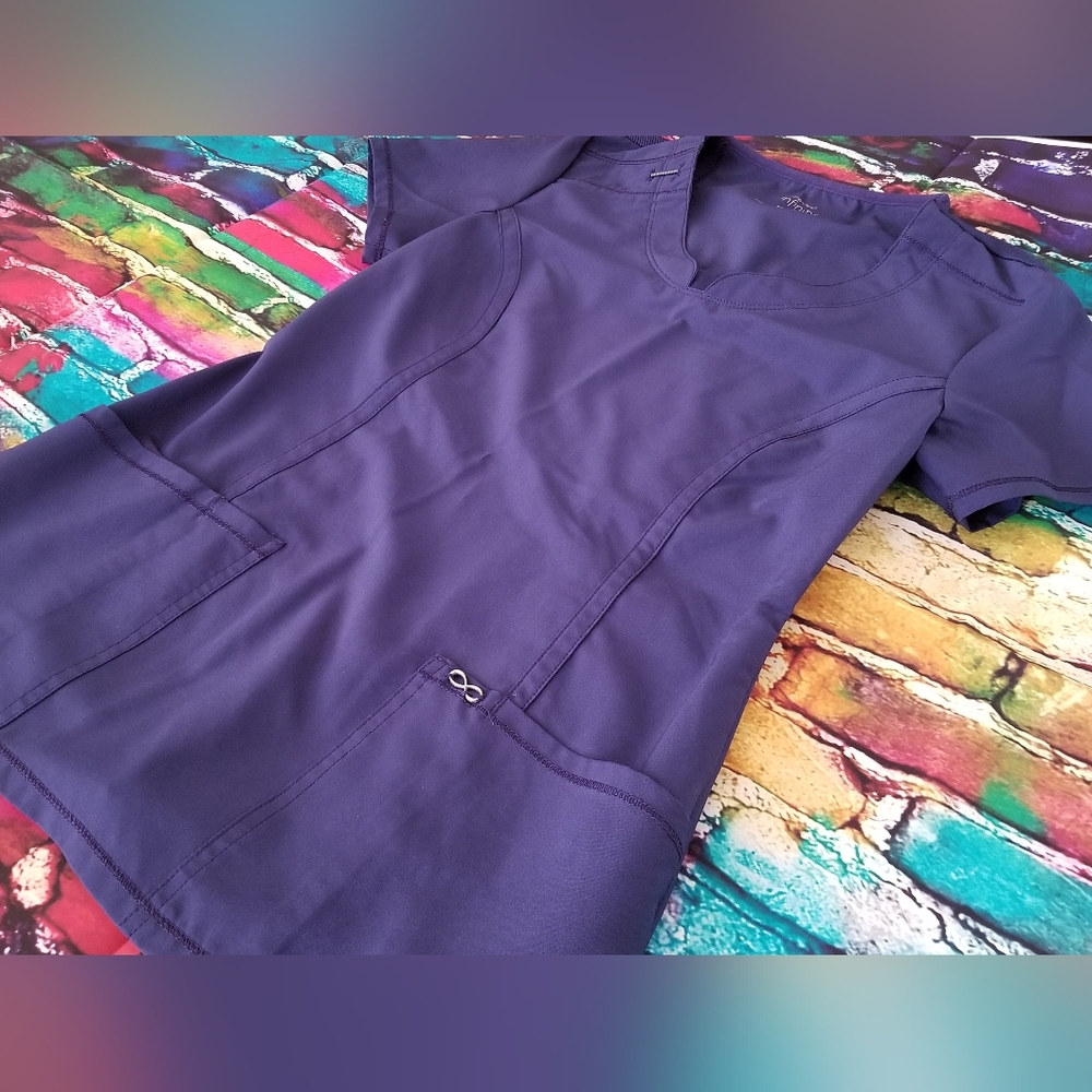 Cherokee Infinity - Women's, Scrub top, XS, Navy blue